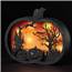 Jack O' Lantern LED Laser Cut Scene - Battery Operated