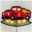 Fall Truck and Pumpkins Shimmer Window Décor PD-35089