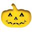Battery Operated Halloween Metal Pumpkin with Lighted Smile