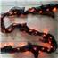 9’ Lighted Black Gauze w/ Orange Lights