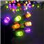 Halloween Frosted LED Light Strand - Green, Orange, and Purple