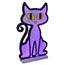 Halloween Purple Cat LED Infinity Light - 15.6