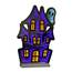 Halloween Pink Haunted House LED Infinity Light - 15.6