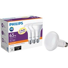 Philips 65W Equivalent Soft White BR30 Medium Dimmable LED Floodlight Light Bulb (3-Pack) 502518