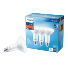 Philips 65W Equivalent Soft White BR30 Medium Dimmable LED Floodlight Light Bulb (3-Pack) 502518