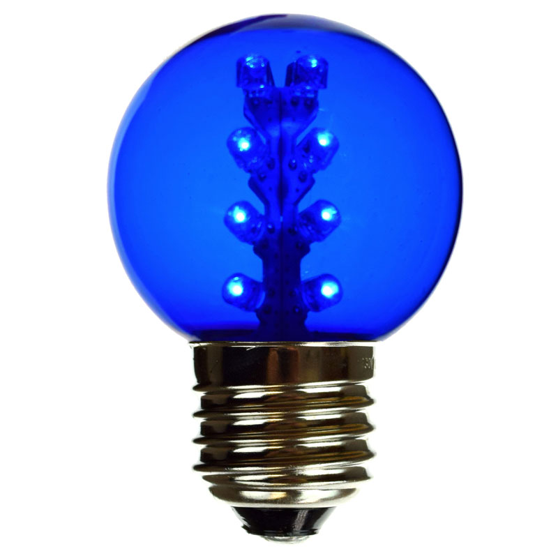 Blue LED G50 Designer Globe Light Bulb