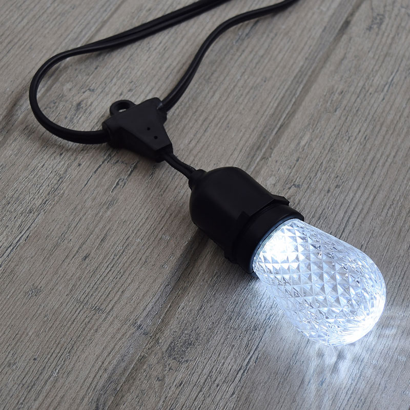 Vakantie Zie insecten Avonturier LED S14 Light Bulb - Medium Base - Faceted Bulb - Cool White - Festival  Indoor/Outdoor Lighting