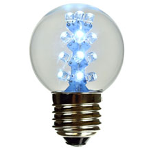 Cool White LED G50 Designer Light Bulb