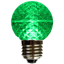 Green LED Globe Light Bulb