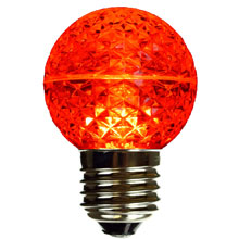 Red LED Globe Light Bulb