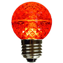 Red LED Globe Light Bulb