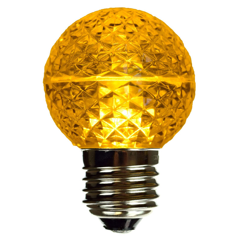 Yellow LED Globe Light Bulb