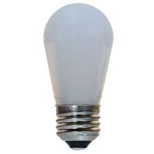 LED S14 Medium Base Light Bulb - Froster White / Plastic LI-S14LED-FR-PL          