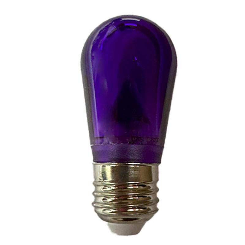 Purple LED S14 Smooth Light Bulb LI-S14PU-PL