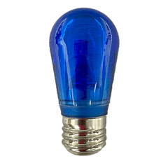 Blue LED S14 Smooth Light Bulb LI-S14BL-PL