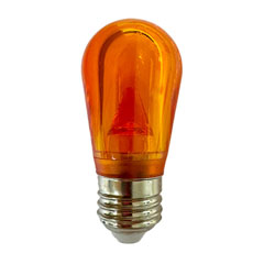 Orange LED S14 Smooth Light Bulb LI-S14OR-PL