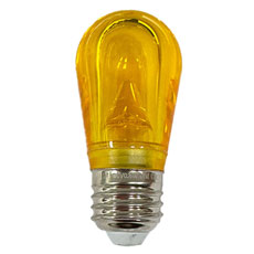 Yellow LED S14 Smooth Light Bulb LI-S14YE-PL