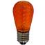 Amber LED S14 Crystal Cut Faceted Light Bulb