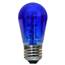 LED S14 Medium Base Light Bulb - Blue/Plastic