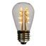 LED S14 Light Bulb - Medium Base - Pure White/Glass LI-S14LED-PW/GL