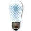 LED S14 Light Bulb - Medium Base - Faceted Bulb - Cool White