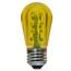 LED S14 Medium Base Light Bulb - Yellow/Plastic