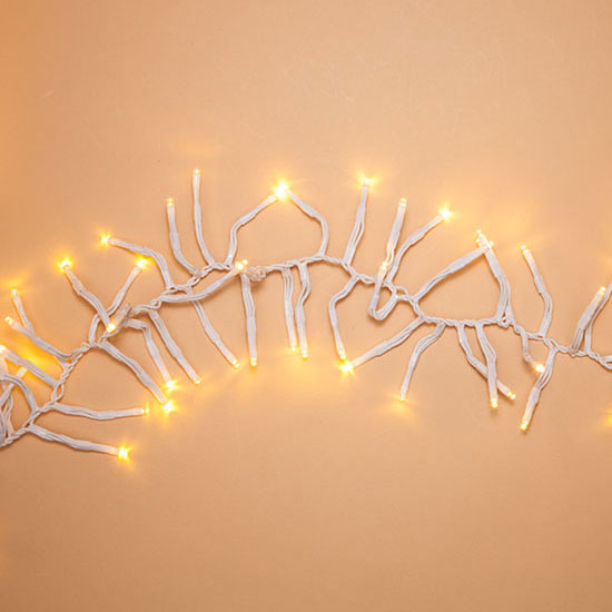 Warm White LED Garland Lights - 10 ft. White Wire GC2366070