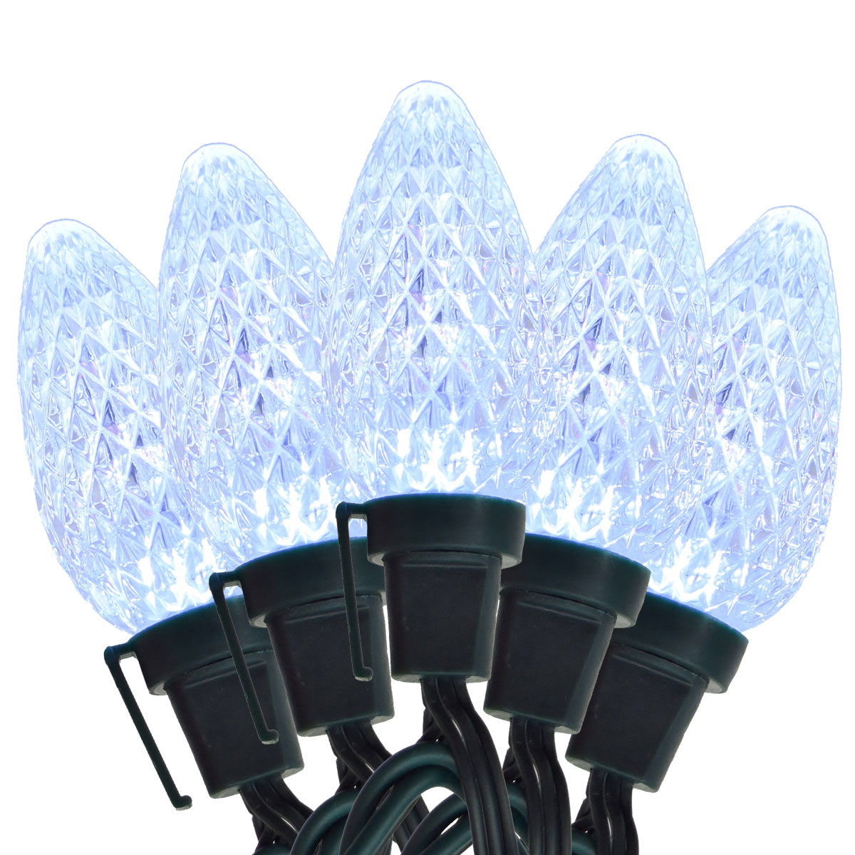 Pure White C9 LED Party String Lights