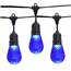 Blue LED Faceted Commercial String Lights