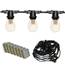 330' Vintage LED Suspended Light Strand Kit - Black 