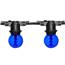 48' Designer Globe Light Strand - Blue LED G50 Bulbs