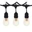 100' Vintage LED Suspended Light Strand Kit - Black Suspended