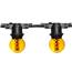 48' Designer Globe Commercial Light Strand - Yellow G50 LED