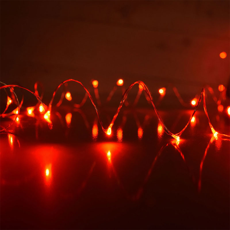 100 LED Copper String Micro Lights – Red PF-600038