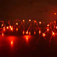 100 LED Copper String Micro Lights – Red PF-600038