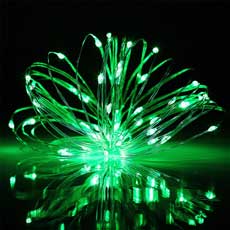 100 LED Copper String Micro Lights – Green