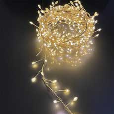 160 LED Cluster Light Garland – Warm White PF-600121