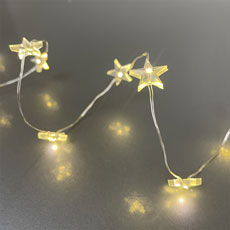 Micro LED String Lights 40-Bulbs - Warm White Stars KM481779