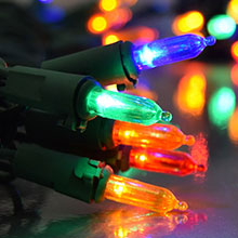 Multi Color LED Traditional String Lights