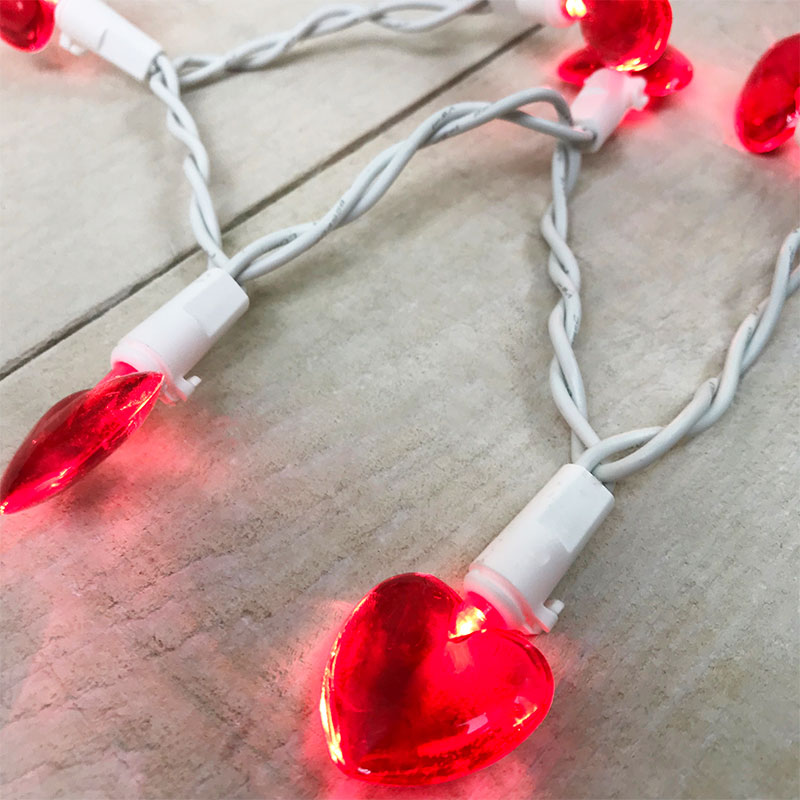 39 s day mini heart led string lights colored led flood lights