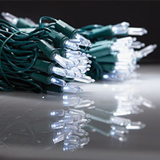 Clear 100 LED String Lights - 22.6' Lighted Length 900229