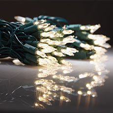 Warm White 100 LED String Lights - 22.6' Lighted Length 900246