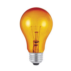 25W Medium Decorative Light Bulb - Amber  535131