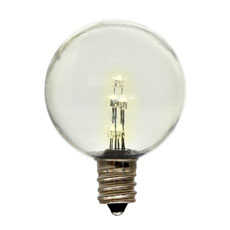 Globe Light Bulb - Plastic - G40 - E12 AIS-G40C-PL-WW           