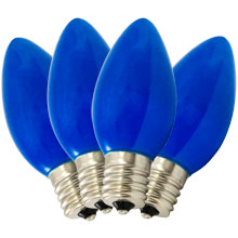 Replacement C9 Stringlight Bulbs - 4 Pack - Ceramic Blue
