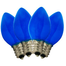 Ceramic Blue C7 Stringlight Bulbs