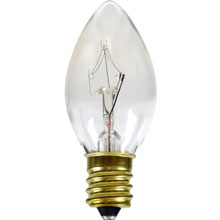 5 Watt Clear Candelabra Base Light Bulbs