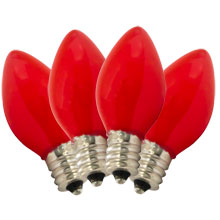 Replacement Ceramic Red C7 Stringlight Bulbs