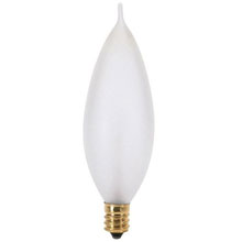 60W Bent Tip Frosted Decorative Light Bulb