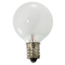 7.5 Watt Frosted Linear String Light Bulb - Candelabra Base